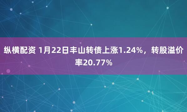 纵横配资 1月22日丰山转债上涨1.24%，转股溢价率20.77%